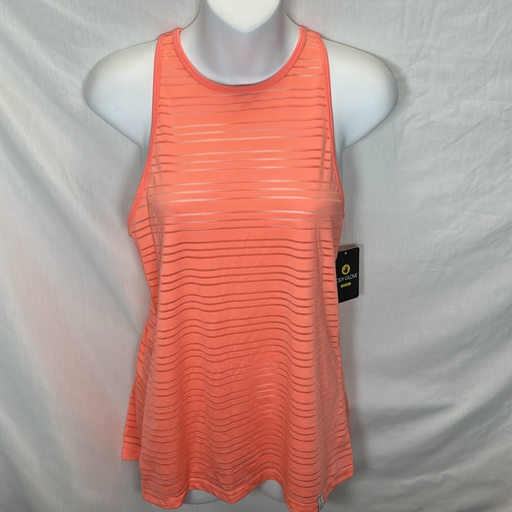 Body Glove Coral Striped Tank Top